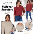 thumbnail image 3 of ANRABESS Long Sleeve Lightweight Fall Sweaters for Women| Crewneck Soft Basic Knit Pullover，2026 Fall Fashion Outfits，Casual Work Top，Travel Vacation All Day Wear,Winter Layer Clothes, 3 of 8