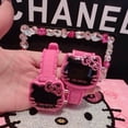 thumbnail image 3 of Hello Kitty-reloj inteligente electrónico para niños, pulsera de cuarzo con dibujos animados, relojes de Gel de sílice, impermeable, LED, 3 of 4