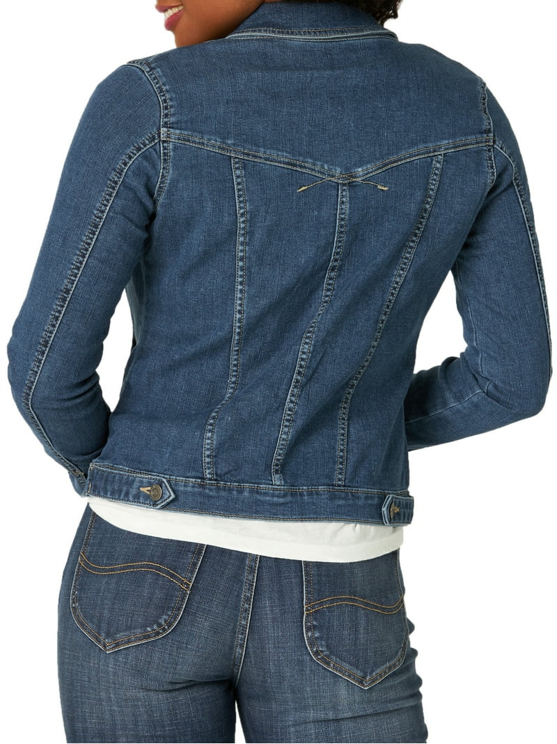 [Wacky WiLLy×LEE] Women's Denim Jacket _indigo Lee® Women's Regular Fit Legendary Denim Jacket - Walmart.com