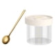 thumbnail image 4 of Recipiente transparente para almacenamiento de alimentos con tapa, tarro de organización de boca ancha con escala, tarro de almacenamiento de vidrio 200ml con cuchara BLESIY Tarros de almacenamiento, 4 of 8