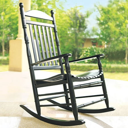 Hometrends Back Porch Rocker, Black
