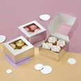 thumbnail image 2 of Way to Celebrate! 4 Cavity Silver Treat Boxes with Window, 3-Count, 2 of 5