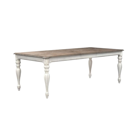 Liberty Furniture Industries Magnolia Manor Rectangular Leg Table, W90 x D44 x H30, White