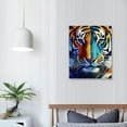 thumbnail image 4 of Autua Tigers Colorful Fauvism Print On Canvas Wall Decor 24x36 16x20 in, 4 of 5