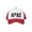 Red/White, variant on Hike Thunderbolt Adjustable Foam Trucker Hat w/ Rope Brim - Red/White