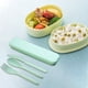 thumbnail image 2 of Cuchara reutilizable, cubiertos, tenedor, juego de cubiertos portátiles para almuerzo para niños y adultos para viajes, picnics, campamentos o uso diario en la escuela, 2 of 8
