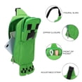 thumbnail image 2 of Minecraft Creeper 3D Character Crossbody Sling Bag With Adjustable Strap, 2 of 7