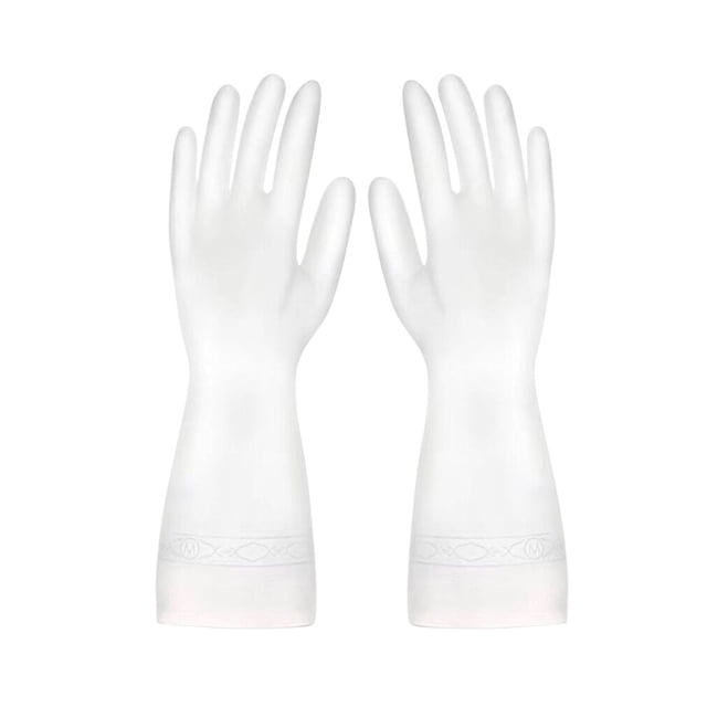 Guantes de goma reutilizables para lavavajillas, limpieza y blanqueamiento, guantes de látex impermeables con degradado, resistentes al agua, para uso doméstico, cocina y baño.