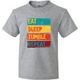 thumbnail image 3 of Inktastic Tumbling Gift Eat Sleep Tumble Repeat Youth T-Shirt, 3 of 5