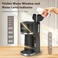 thumbnail image 6 of Bluebow Hot & Iced Coffee Maker, 3 in 1 Single Serve Brew for K Cup, Ground Coffee & Tea, Iced Tea Maker, 6-12oz Brew Size, Black, 6 of 9