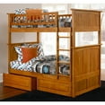 thumbnail image 2 of Atlantic Nantucket Bunkbed in Caramel Latte - (Twin over Twin/2 Raised Panel Bed Drawers), 2 of 9