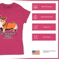 thumbnail image 4 of Tee Hunt Life is Better with My Corgi T-Shirt Pet Best Friend Dog Lover Women's T-Shirt Tee, Pink, X-Large, 4 of 5