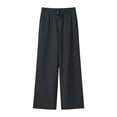 thumbnail image 6 of Axiiglly Wide Leg Pants for Women Drawstring Elastic Waist Flowy Trousers with Pockets Summer Beach Vacation Pants, S-2XL, 6 of 6