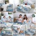 thumbnail image 6 of Blue Abstract Bedding 3 Piece Duvet Cover Set California King, Modern Marble Yellow Ombre Soft Microfiber Comforter Cover with Zipper Closure & Pillowcases, Wrinkle & FadeResistant Quilt Cover, 6 of 9