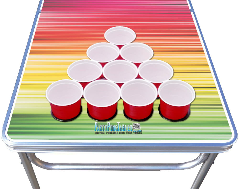 8-Foot Professional Beer Pong Table w/ Cup Holes - Splash Edition 