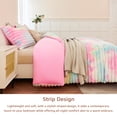 thumbnail image 4 of ZRNBAST Fluffy Ribbed Plush Comforter Set Twin 3-Piece Pink Faux Fur Fleece Bedding Set Tie-dye Rainbow Soft Luxury Fuzzy Heavy Bed Set with 2 Pillowcases(Rainbow,Twin), 4 of 7