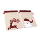 thumbnail image 1 of Uadme, 2 Uds., Bolsas De Regalo De Arpillera De Navidad con Cordón, Patrón De Alce Y Papá Noel, Bolsa Reutilizable para Aperitivos Y Dulces, 1 of 5