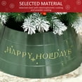 thumbnail image 4 of HOMCOM 26 Inch Christmas Tree Collar Ring, Stand Cover for Decor, Green, 4 of 9