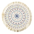 thumbnail image 1 of Mantel individual Sincero redondo algodón poliéster con borlas 15 a 95 g, 1 of 10