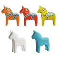 thumbnail image 5 of Dala Horse Statue, Hand-Carved Wooden Horse Figurine for Home Decor, Traditional Folk Art Ornament for Shelf, Desk, Living Room, Gift Idea, 5 of 10