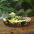 thumbnail image 3 of Kripyery Realistic Frog Sculpture - Vivid Expressions, Animal Frog Statue, Resin Craft Micro Landscape Ornament, Garden Supplies, 3 of 8