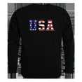 thumbnail image 1 of Rapid Dominance TS2-784-BLK-05 Sweat à Col Rond avec Texte Graphique Drapeau, Noir - 2X, 1 of 1
