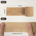 thumbnail image 4 of Self Adhesive Bandage Medical Tape Elastic Bandages Flexible Breathable First Aid Nonwoven Roll Stretching Exercise, Ankle Sprains and Swelling,Sports 2" x 5 Yards,12 Pack, 4 of 5
