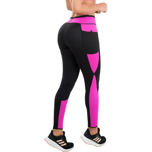 Sauna Suit Pants Tights Leggings High Waist Neoprene Workout Exercise Sweat Shapers Fajas Sudar 318BF by Fiorella Shapewear