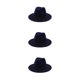 thumbnail image 5 of Minnieouse Sombreros con hebilla de cinturón, gorros grandes de invierno sólidos para vestir, gorros de lana cálidos para hombres, vaquero, Type1 NO1, 5 of 6