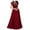 Red, variant on Womens Wedding Guest Dresses Formal Lace Neck Maxi Dresses Elegant Sleeveless Club Dresses Fall Party Dresses