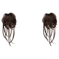 thumbnail image 4 of Jumpingount Extensión de cola de caballo de fibra fácil de usar, peluca de moño para mujer de pelo rizado de moda e innovadora 6 seis 2Conjunto, 4 of 6