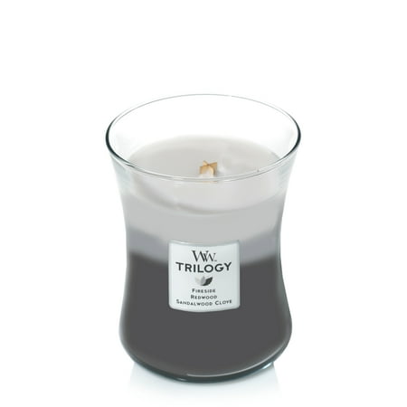 WoodWick Warm Woods- Medium Hourglass Christmas Holiday Candle