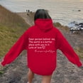 thumbnail image 6 of CUSTG Hoodies For Women Word Graphic Sweatshirts Vintage Hoodie Trendy Preppy Clothes Long Sleeve Sweatshirt Tops Oversized Vacation Daily Wear, 6 of 7