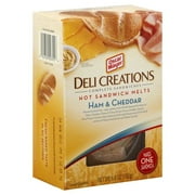 Oscar Mayer Deli Creations Oven Roasted Ham & Cheddar Hot Sandwich Melts, 6.8 oz