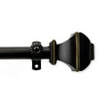 thumbnail image 2 of Central Design  0.8125 in. Vicky Curtain Rod with 28 to 48 in. Extension, Black, 2 of 2