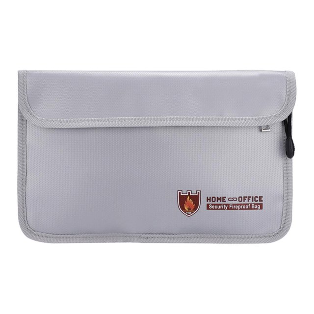 Cateissary Bolsa pequeña para documentos ignífuga, impermeable, resistente al agua, para objetos de valor, efectivo, pasaporte, archivo, joyería Almacenamiento y organización del hogar Cateissary HA023568-00