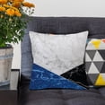 thumbnail image 4 of Square Soft Fashionable Abstract Geometric Print Marble Texture Home Decor Pillow Case Cover(3), 4 of 8