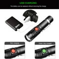 thumbnail image 1 of Linterna LED T6, linterna recargable con Zoom, linterna superbrillante para emergencias de Camping al aire libre, 1 of 6