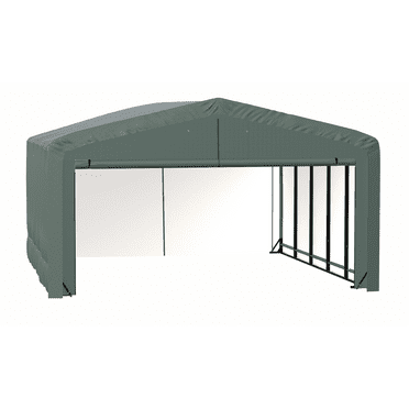 ShelterTube Wind and Snow-Load Rated Garage, 20x23x12 Green
