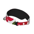 thumbnail image 2 of Gaeub Cherry Printed Sport Sun Visor Hats ,Adjustable Empty Top Sunscreen Visor Cap for Women and Men, 2 of 7