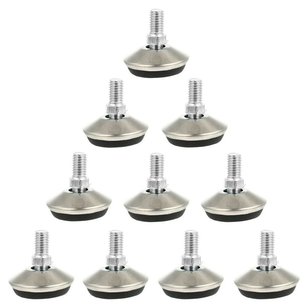 10 piezas de muebles pesados muebles ajustables niveles de silla ajustable patas de nivelador