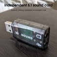 thumbnail image 1 of Tarjeta de sonido externa SUSUchens, portátil, sin controlador, entrada de 3,5 mm, convertidor de audio de 5.1 canales para escritorio, color azul, 1 of 8