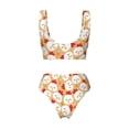 thumbnail image 6 of Rocae Cartoon Chicken for Bikini Set for Women Two Piece Sexy High Swimsuits Split Crossover Bikini Medium, 6 of 9