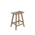 thumbnail image 3 of GARDEN 24" Inches Adirondack Plastic Outdoor Bar Stools (Set of 2), Weathered Wood, 3 of 7
