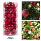 thumbnail image 2 of 24 Uds. de adornos de bolas de Navidad, decoraciones de bolas colgantes, gotas colgantes artesanales para suministros de fiesta, festivales de, 2 of 5