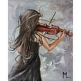 thumbnail image 3 of Luniak, Monika 12x14 Black Modern Framed Museum Art Print Titled - Melody of December, 3 of 5