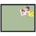 thumbnail image 2 of PinPix 28x22 Custom Cork Bulletin Board Green Chain Poster Board Has a Fabric Style Canvas Finish, Framed in Green Chain, by ArtToFrames (PinPix-572), 2 of 6