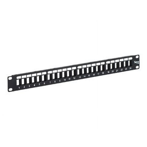 ICC 24-Port High Density Flush Mount Blank Patch Panel, 1 RMS IC107BP241