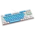 thumbnail image 1 of Teclado mecánico para juegos con retroiluminación arcoíris Teclado para laptop y PC con retroiluminación de arcoíris Azul blanco, 1 of 5