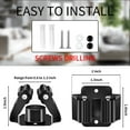 thumbnail image 2 of Broom and Mop Holder, Heavy Duty Garden Tool Organizer Rack Rake and Shovel Handle, Stainless Steel Mop Hanger. Wall Mounted Utility Rack with Screws, 2 of 5